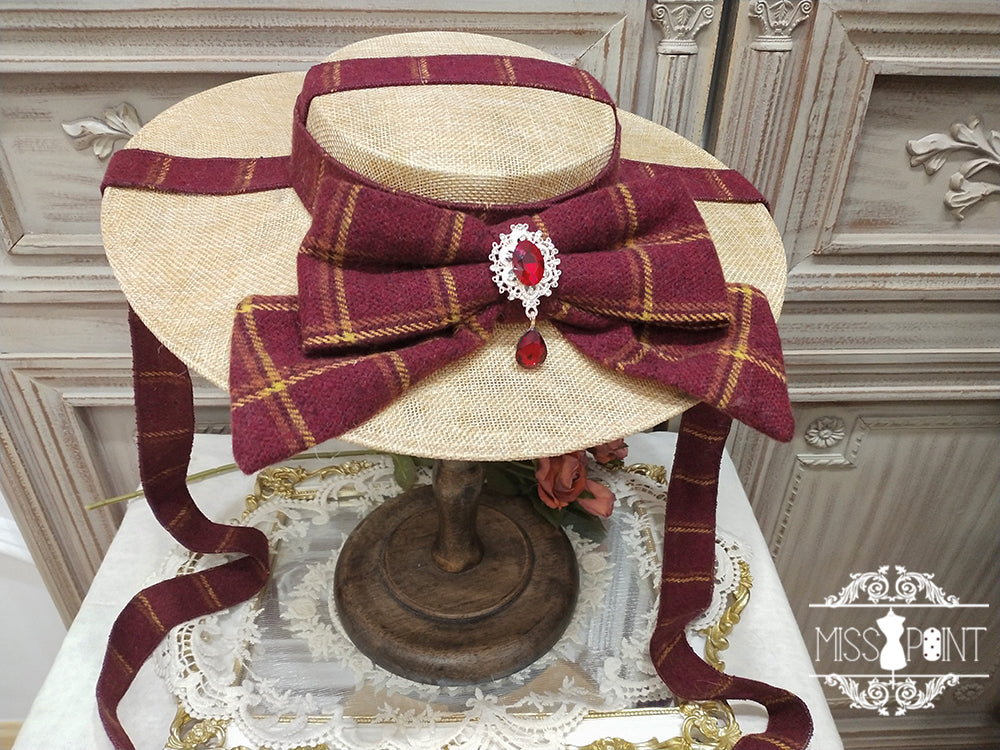 [Simultaneous purchase only] British Classical Lolita Ribbon Hat