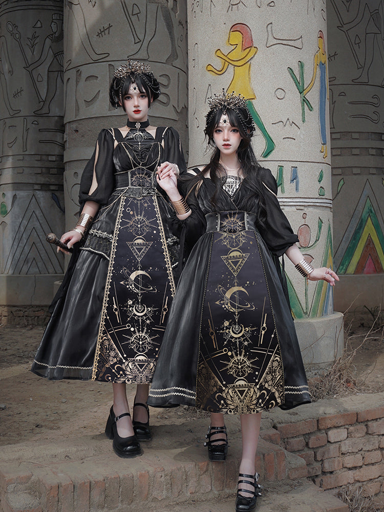 [Pre-order] Nightmare of Horus Jumper Skirt Set/Long Length