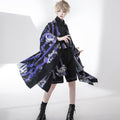 [Pre-order] Prince style blue-purple retro print haori
