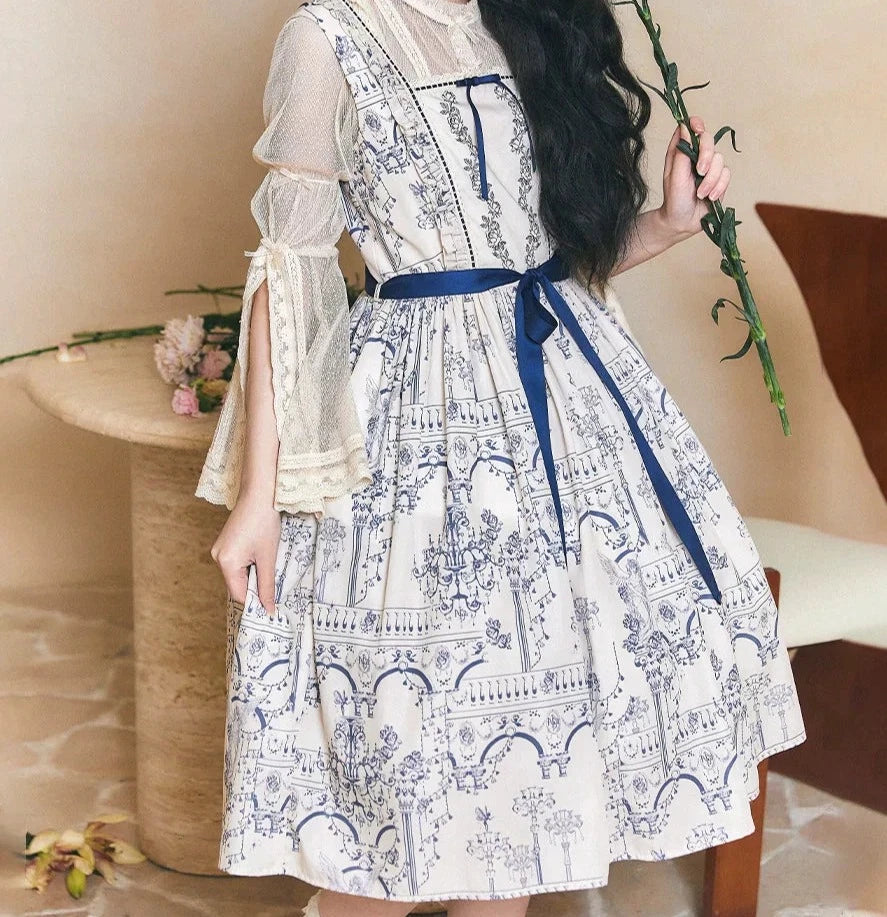 Opera Theater printed tank dress
