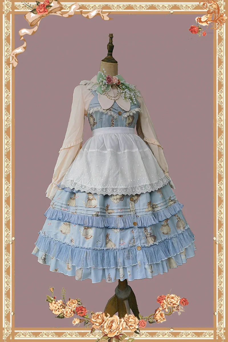 [Simultaneous purchase only] Wild Rabbit apron, headband and other accessories