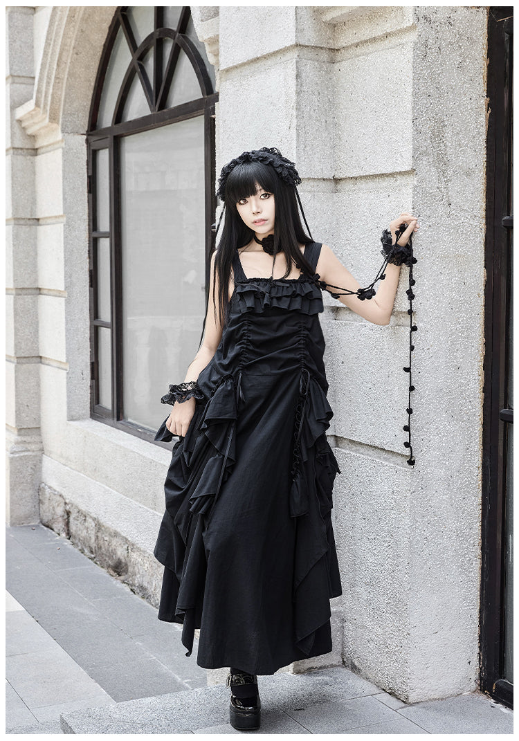 薔薇の棘 ルーズジャンパースカート 3点セット