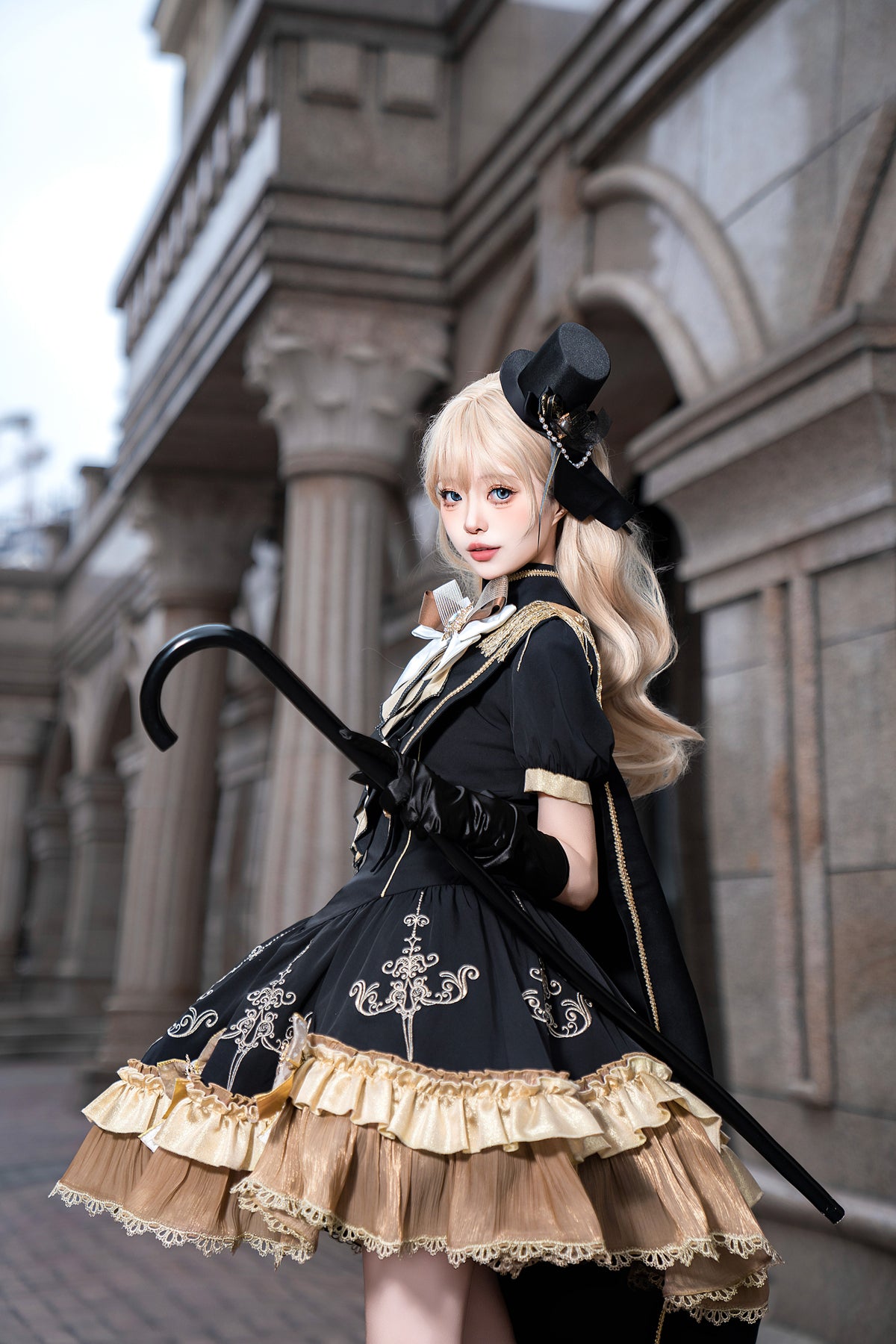 Golden Pledge アイドル風ワンピースショール付き