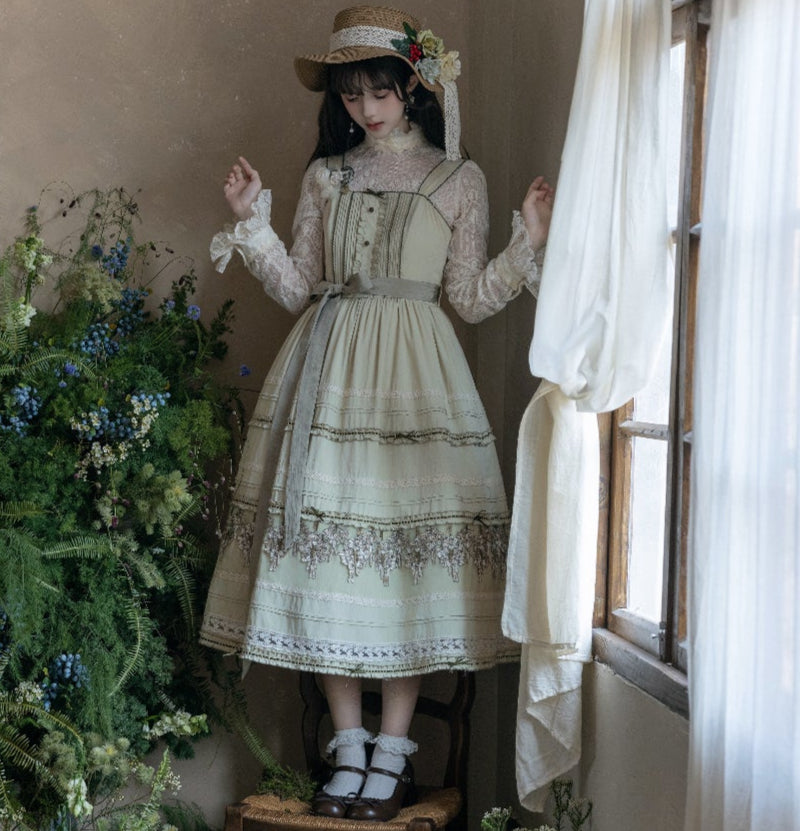 【受注予約3/19まで】Mucha's New Lily Manuscripts ジャンパースカート