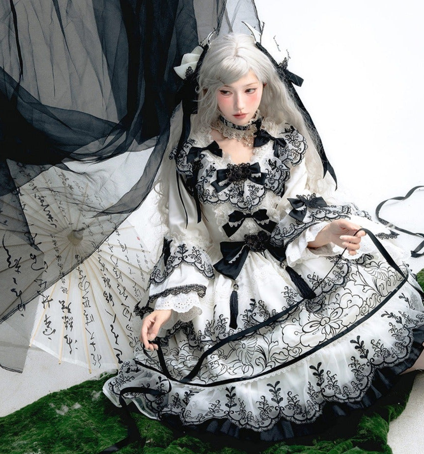 【受注予約8/27まで】Cizhou Ware Black ラグジュアリードレス・ショート丈