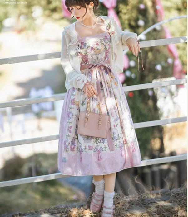 [Pre-orders available until 2/11] Illustration de Porcelaine Iris Jumper Skirt