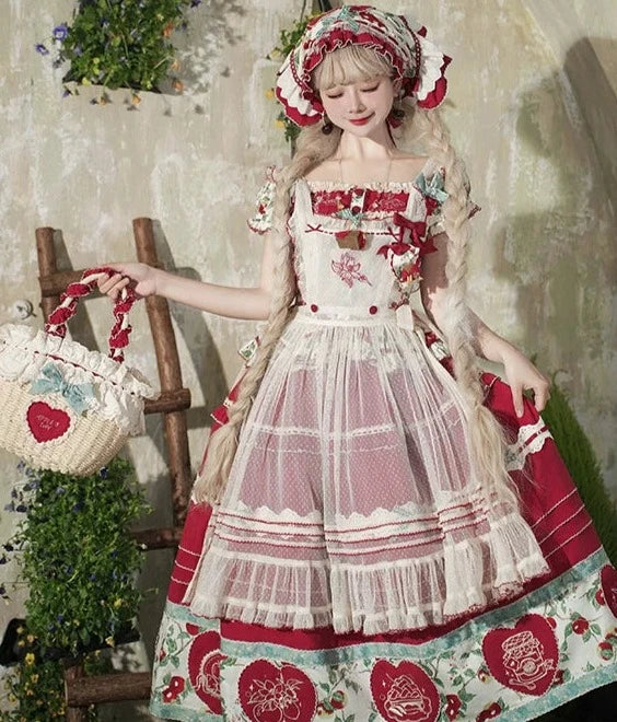 [Sale period has ended] Apple Paradise Tops &amp; Skirt Set/Long Length