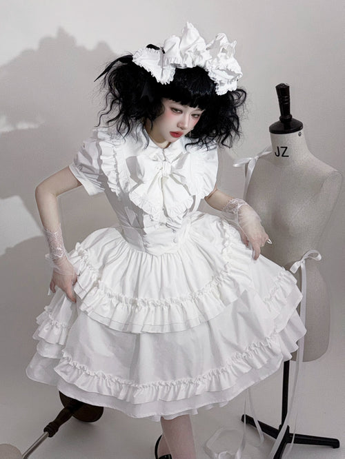 Doll's House サスペンダーひざ丈スカート