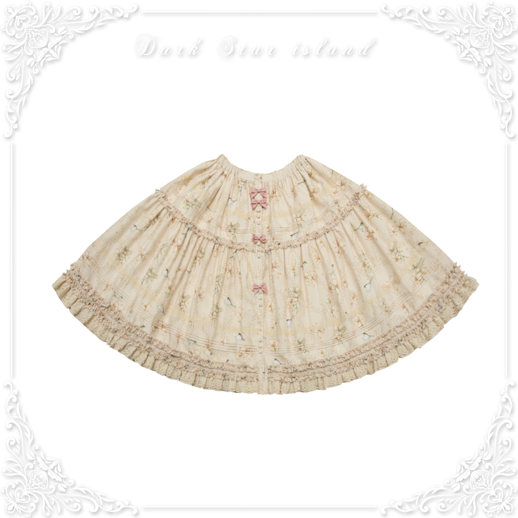 Lily and Wind Classical Print Skirt and Top