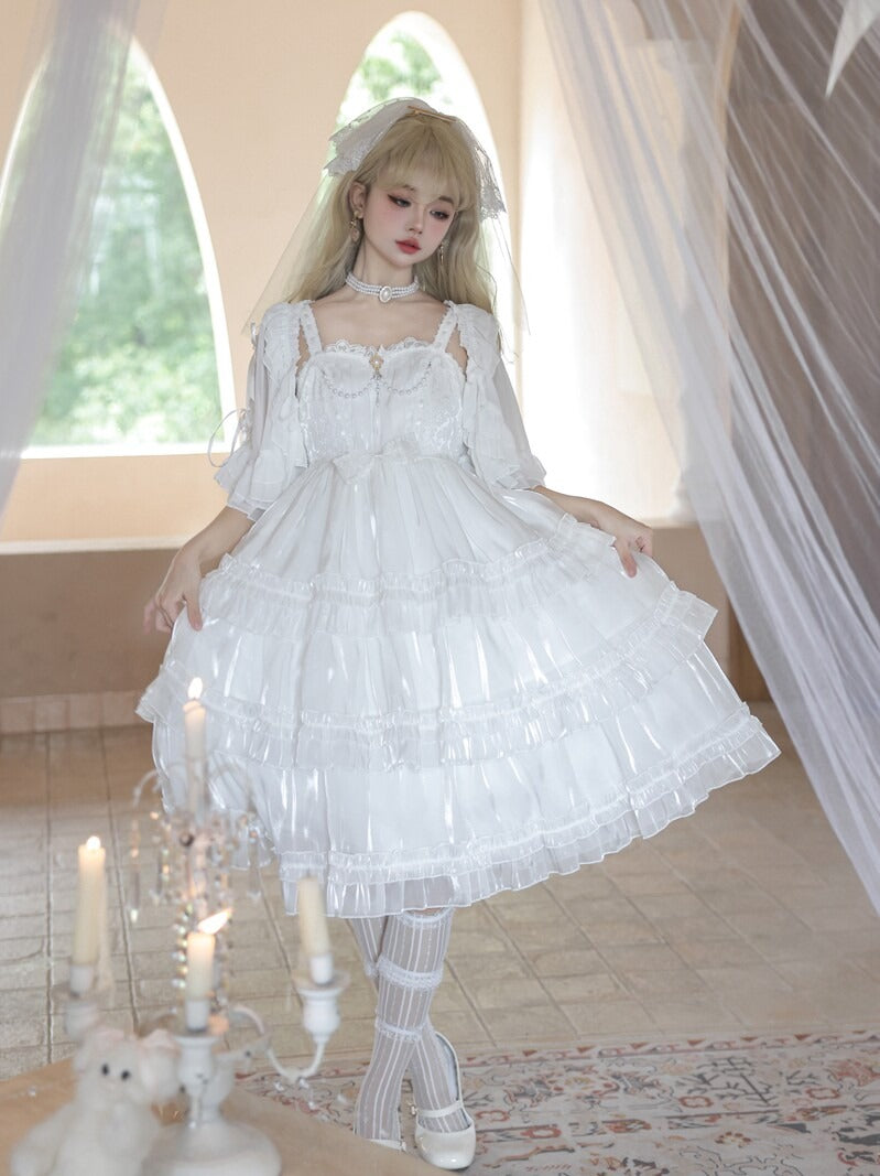 Maiden's Holiday Pearl Puff Jumper Skirt All 6 Colors