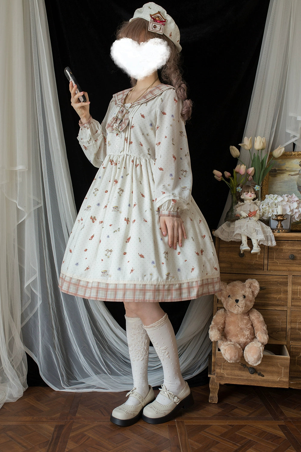 [Pre-order] Autumn Pleasure Sailor Collar Dress