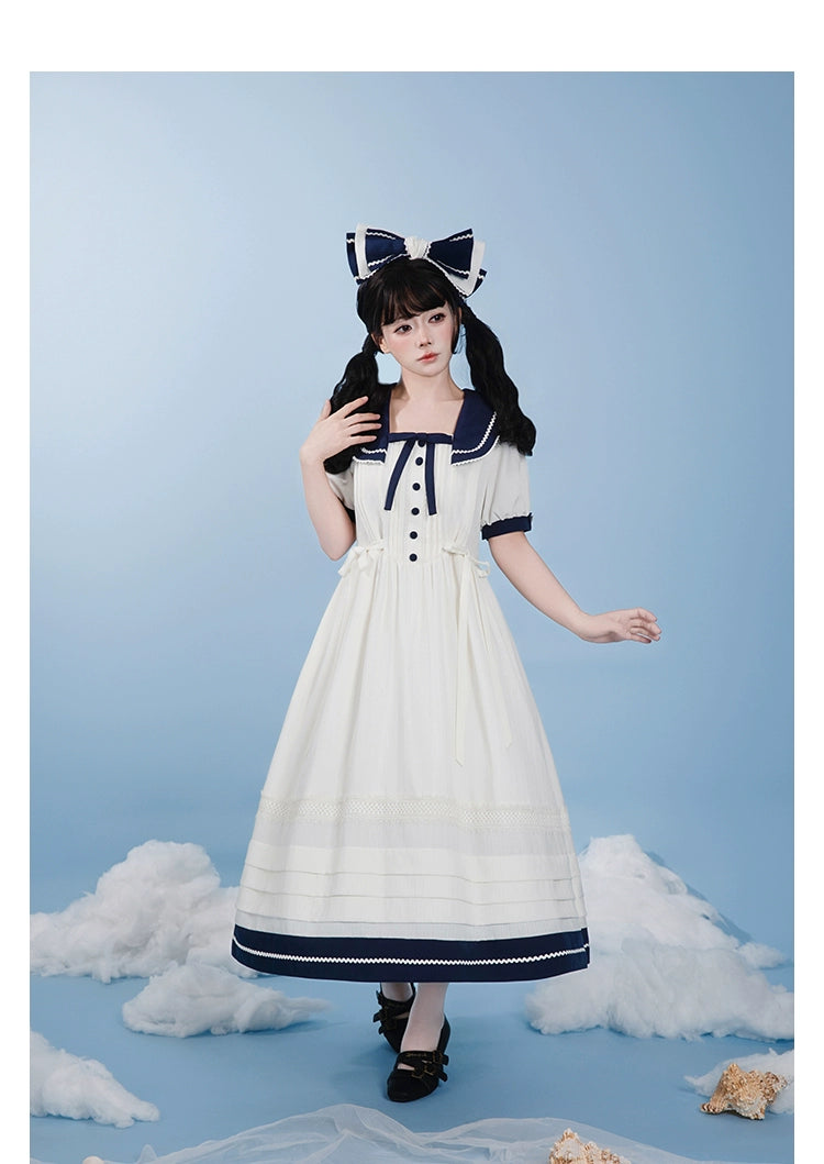 【受注予約7/23まで】Voyage Poem クラシカルマリンワンピース