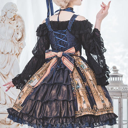 Descent of Angels Dark Elegant Jumper Skirt