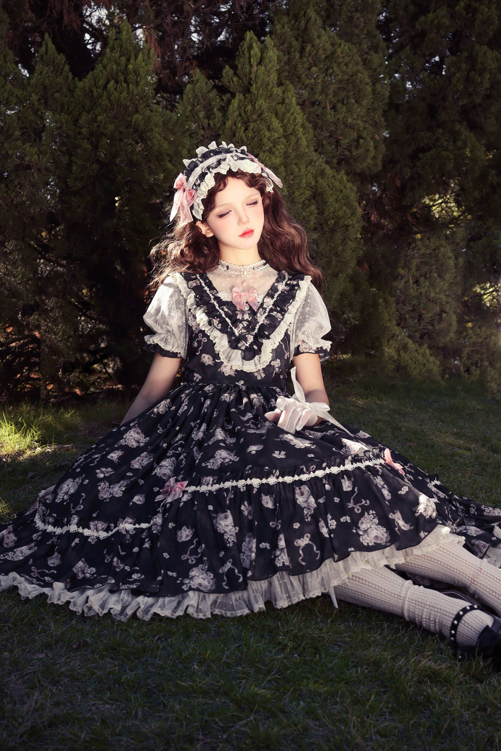 Daydream Rosa Classical rose pattern dress
