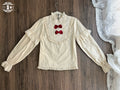 [Pre-orders available until 1/23] Sweet Berry Rabbit Stand Collar Blouse