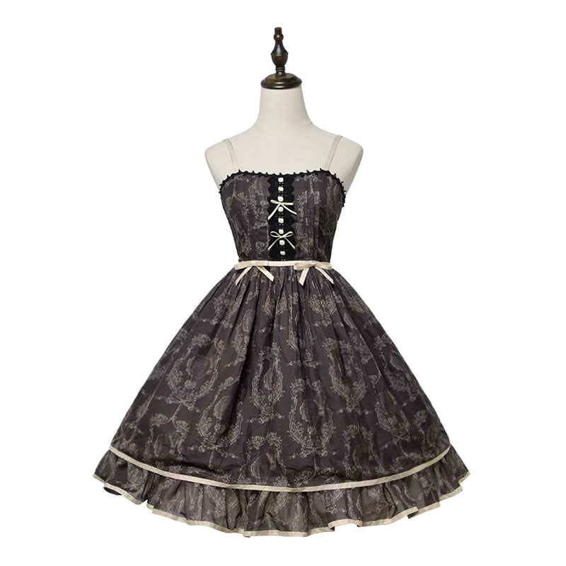 Irene flower print jumper skirt