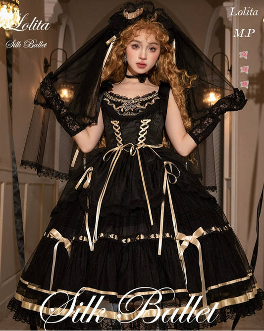 [Pre-orders available until 1/28] Silk Ballet Jumper Skirt, Long Length