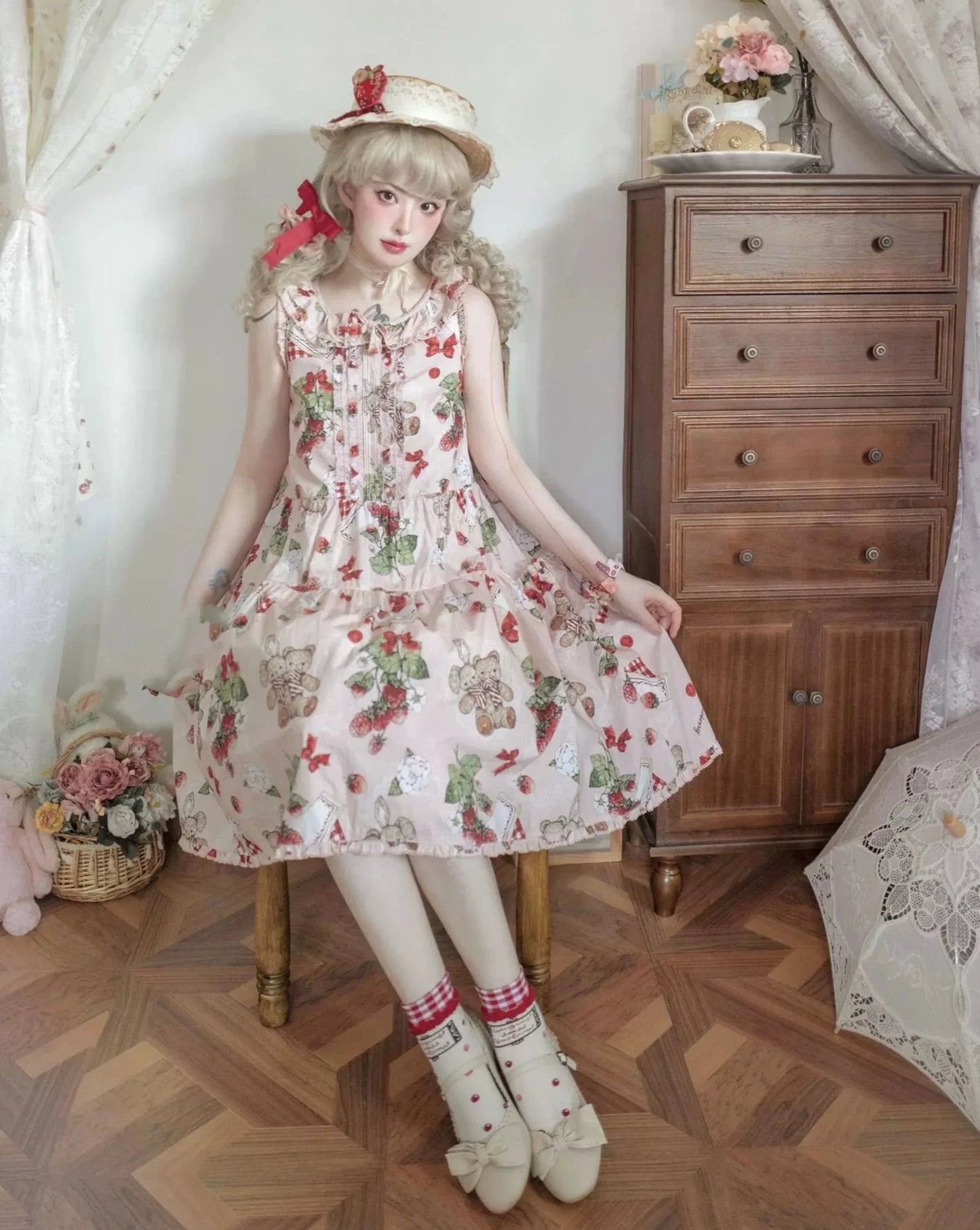 【販売期間終了】Camellia Berry ジャンパースカート シンプルタイプ