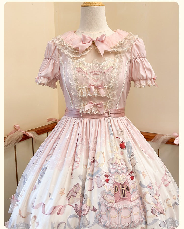 [Pre-orders available until 12/26] Sweet Wedding Cake Embroidered Dress