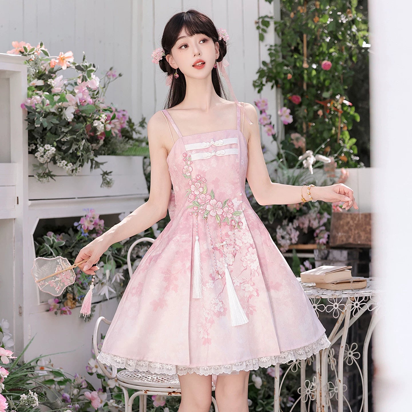 桜の手紙 華ロリジャンパースカートとボレロ
