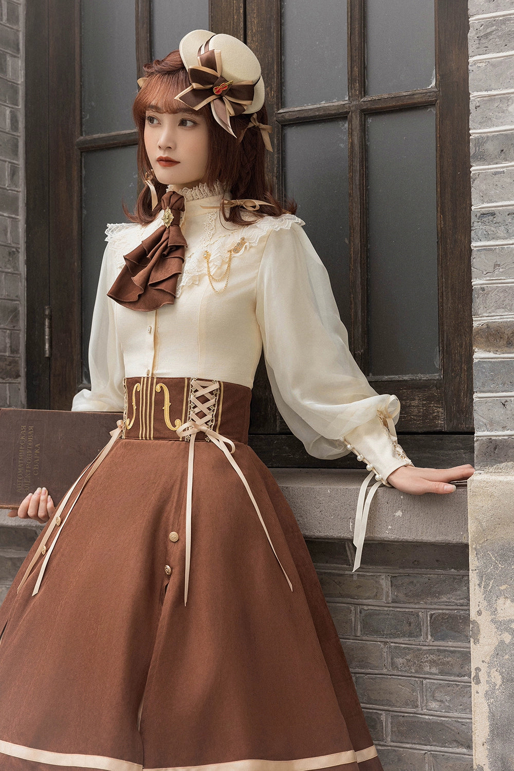 [Sale period has ended] Golden Movement Classical High Waist Skirt