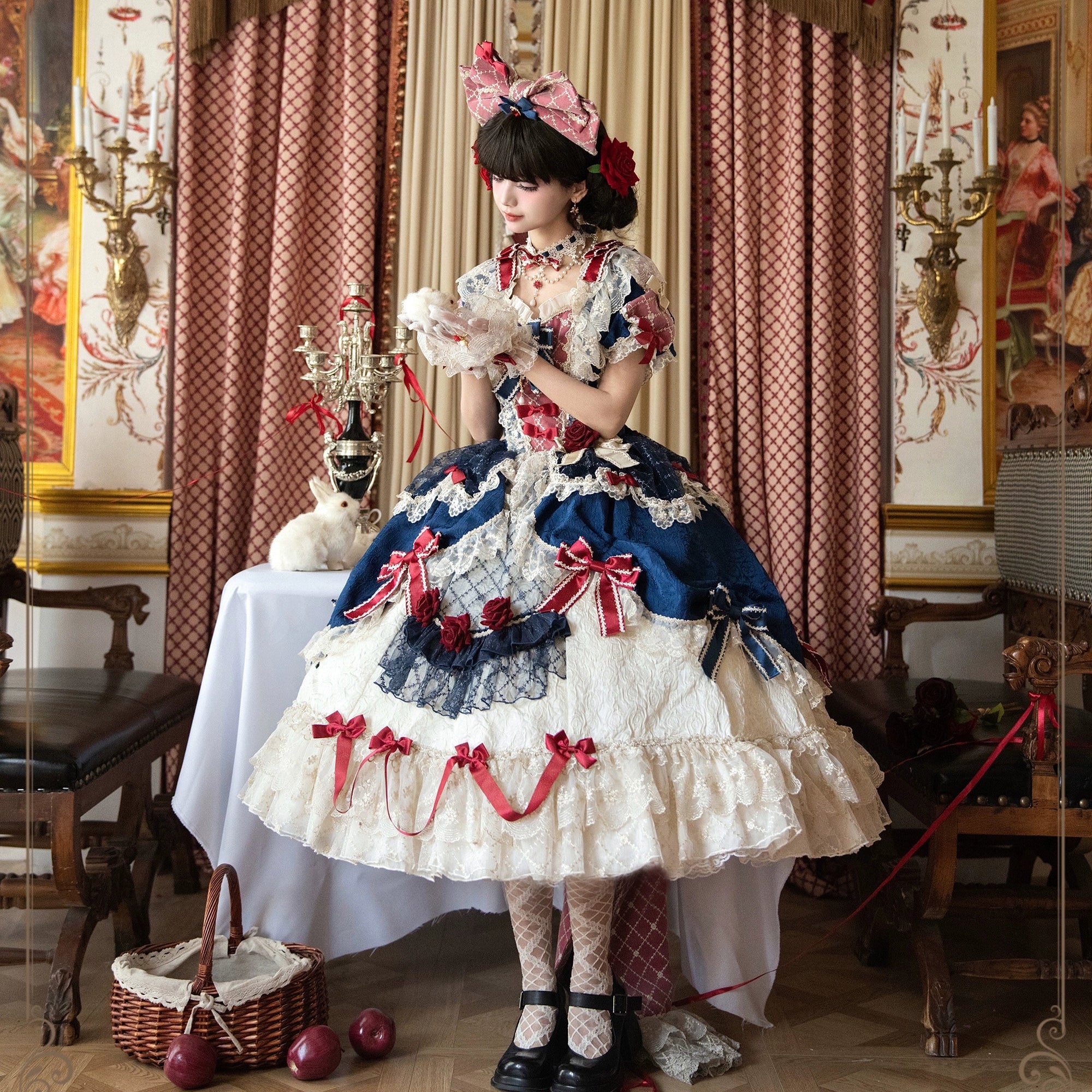 Mirror Snow White プリンセススイートドレス・ネイビー