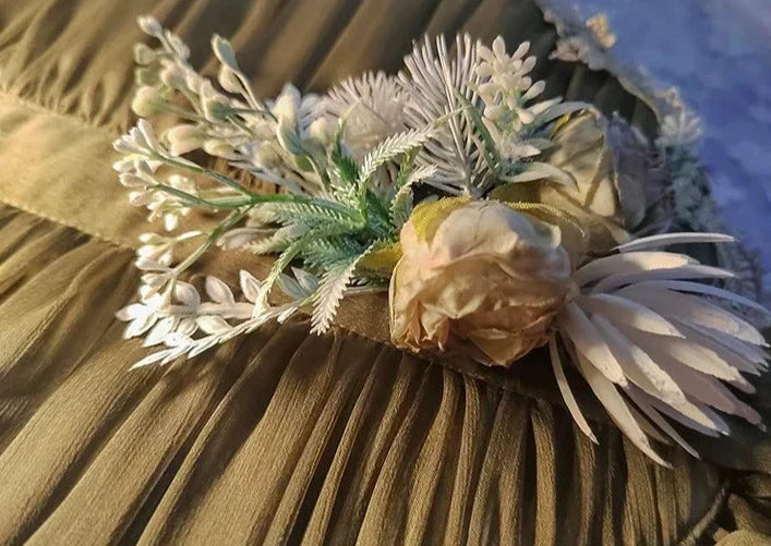 Only available with simultaneous purchase [Sales period ended] Porcelain Flower Garden Flat Hat