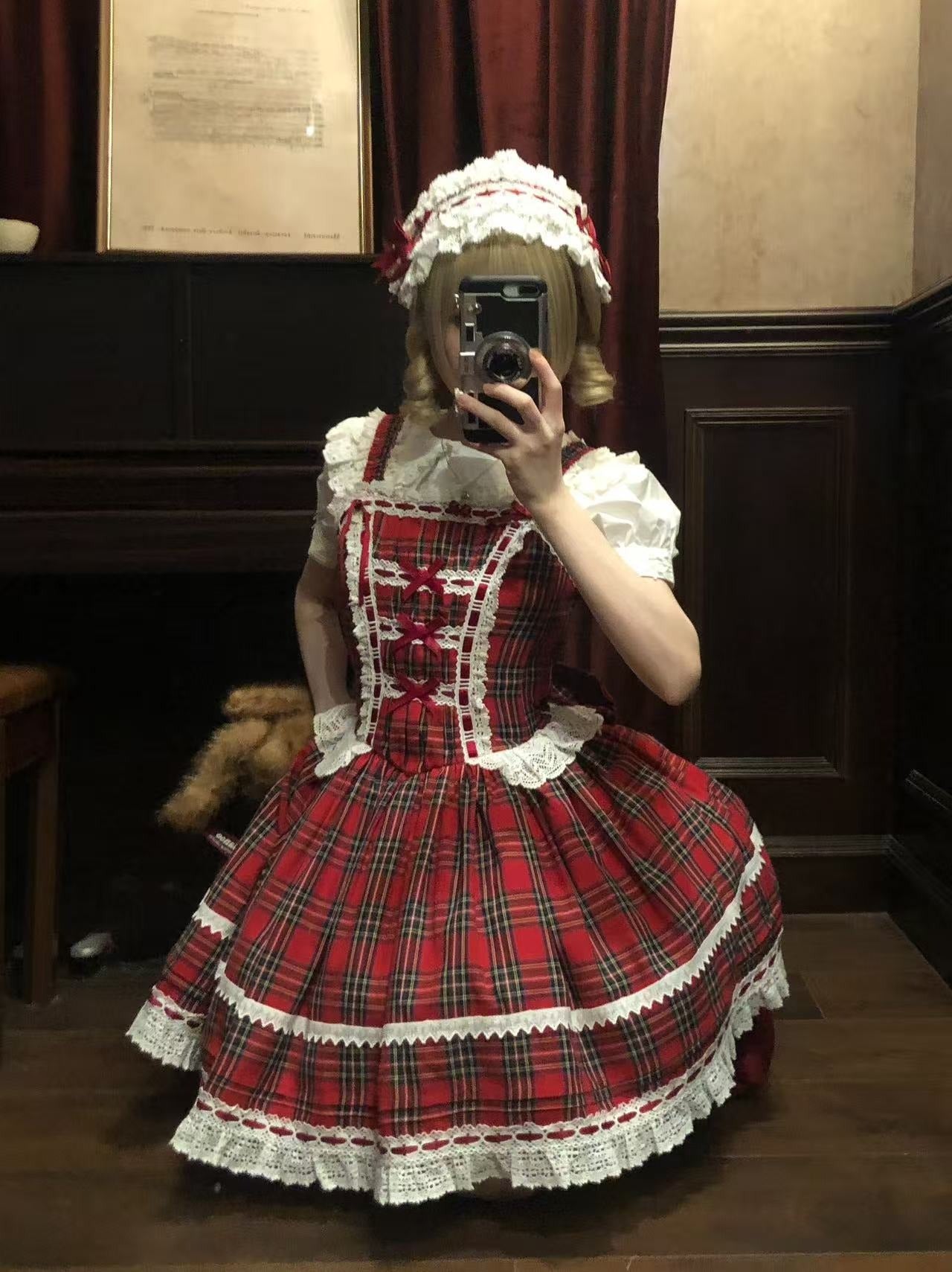 【受注予約5/21まで】Laura's Doll ローウエストジャンパースカート・全4色