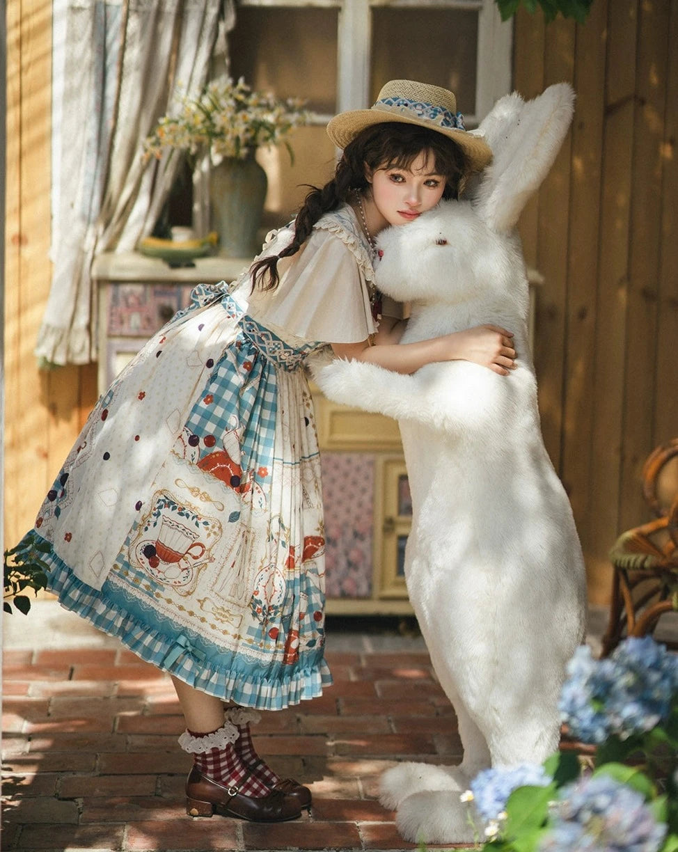 【予約販売】Picnic Tea Party ジャンパースカート