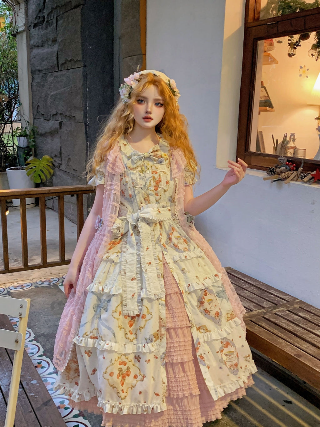 [Pre-orders available until 2/19] Cat Rose Tea Party Daily Dress