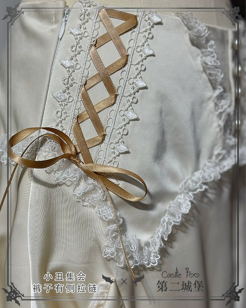 Clown Party 皇子系ブラウスとショートパンツのセットアップ