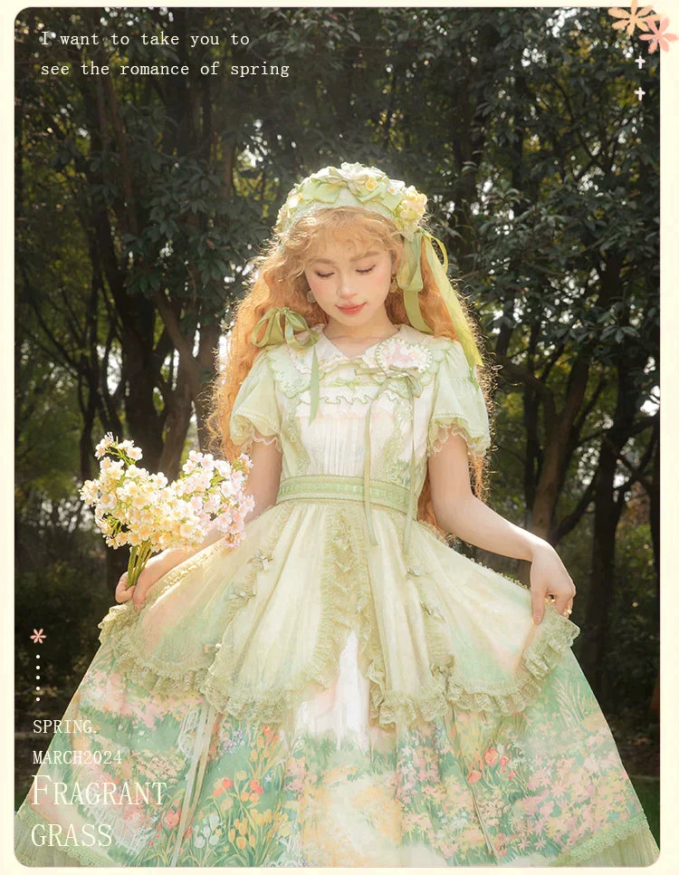 同時購入のみ【再販・受注予約2/12まで】Fragrant Grass ジレエプロン・花びらエプロン