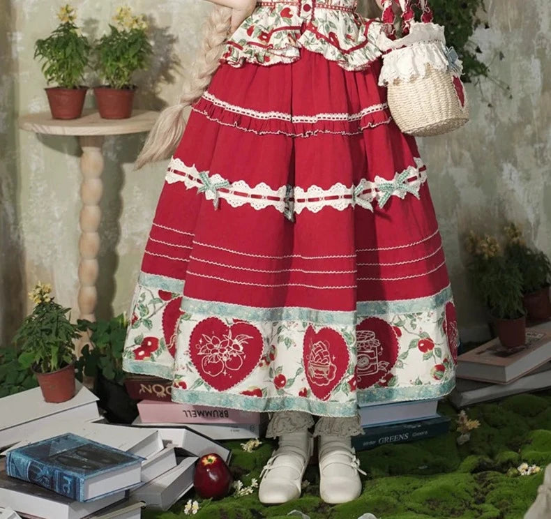 [Sale period has ended] Apple Paradise Tops &amp; Skirt Set/Long Length