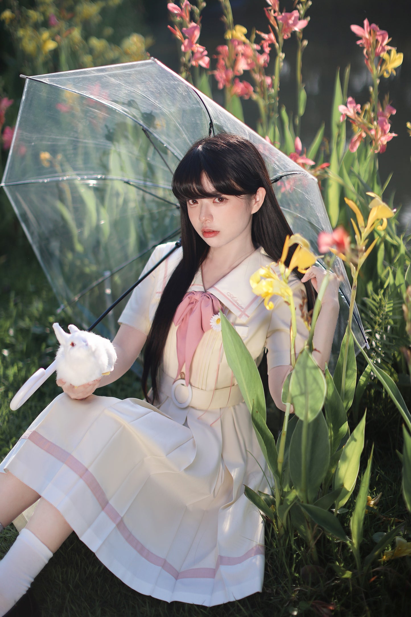 After the Rain カモミールの花咲く制服風ワンピース