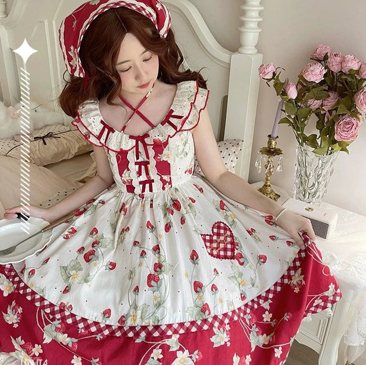 Strawberry Orchard Strawberry Jumper Skirt