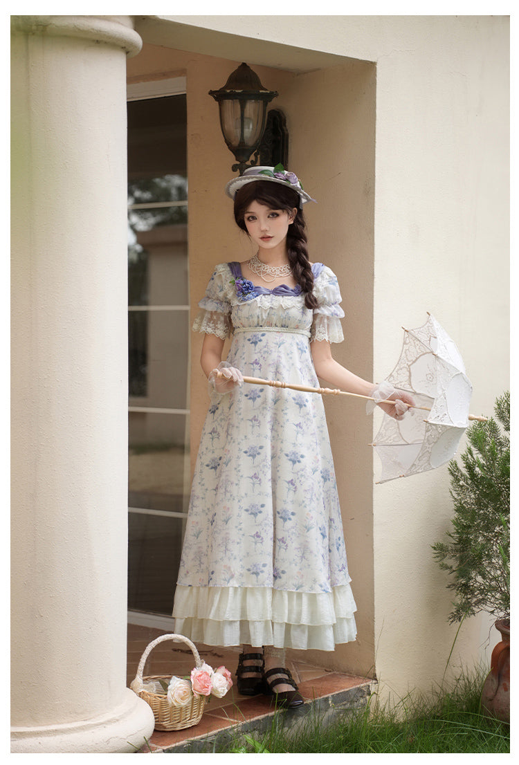 【予約販売】Iris Bouquet ハイウエストワンピースセット