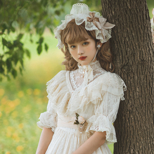 Order reservation until 8/29 [Simultaneous purchase only] Edwardian elegant classical headdress, brooch, corsage