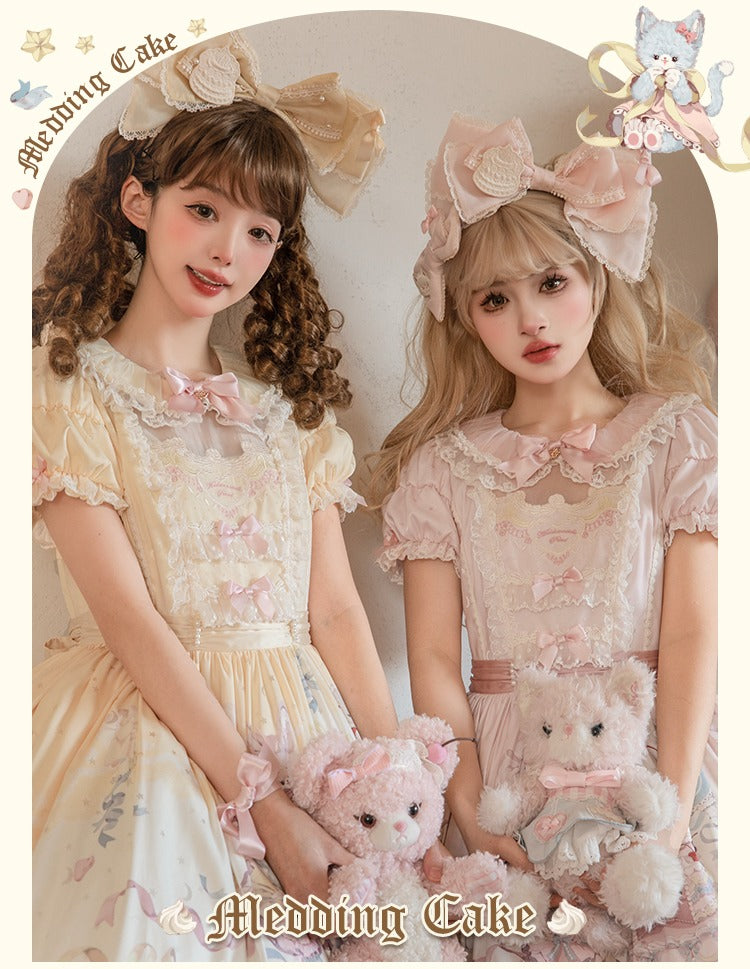 【受注予約12/26まで】Sweet Wedding Cake 刺繍ワンピース