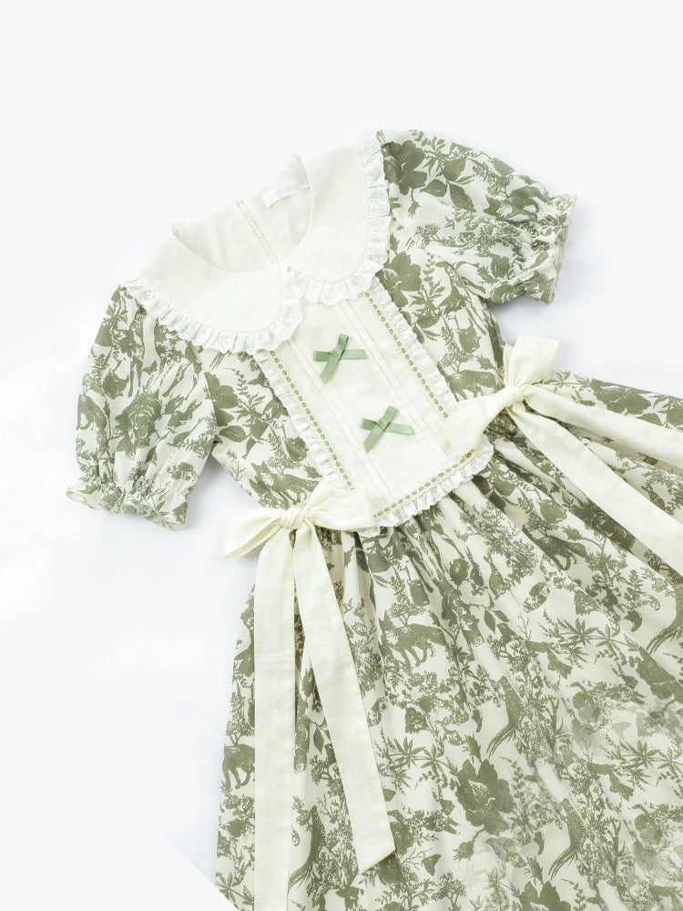 Forest Animals 2way short sleeve dress