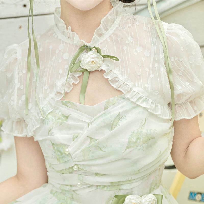 Lily of the valley morning dew jumper skirt and bolero