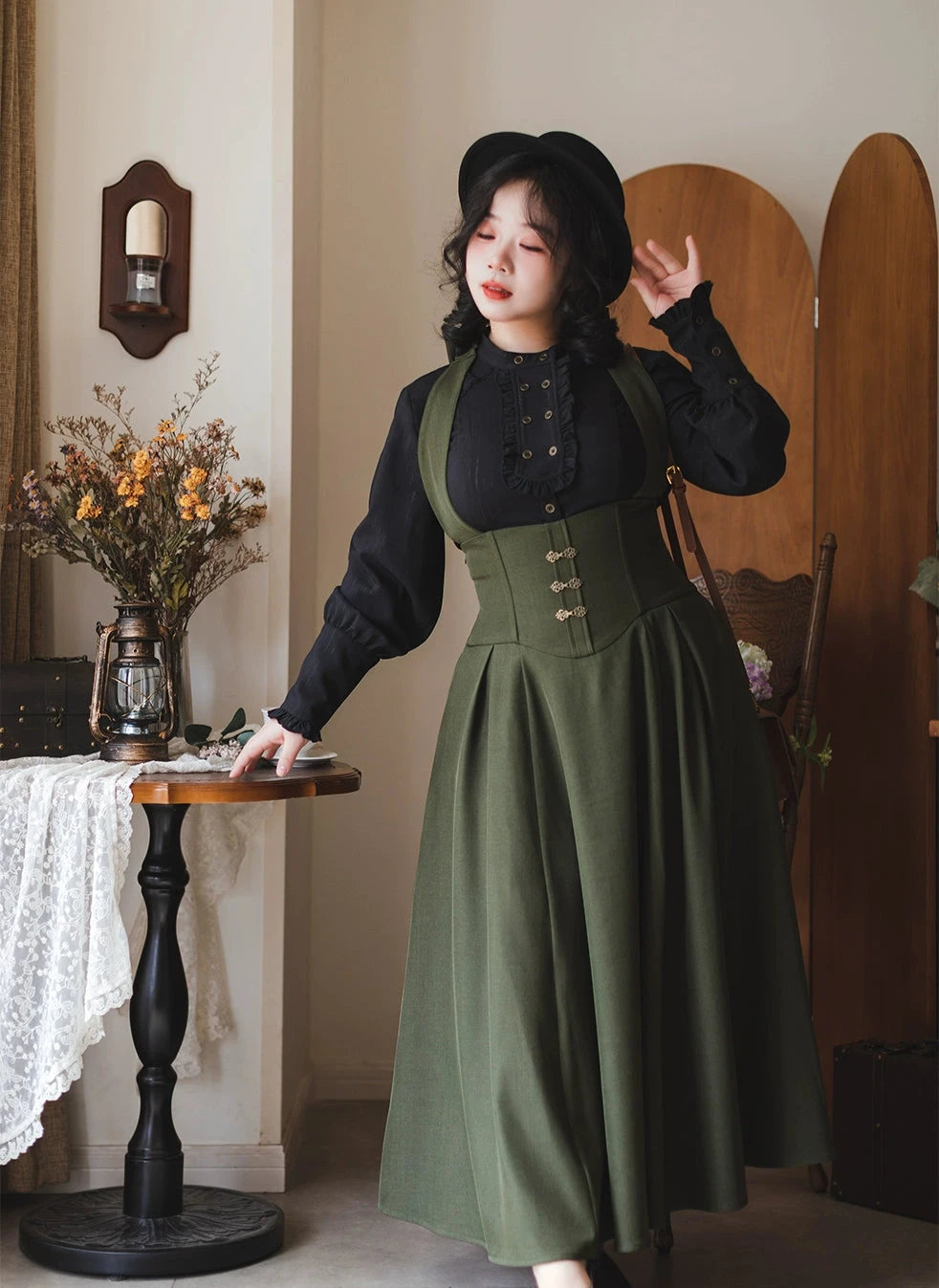 [Pre-order] Forest Carol Jumper Skirt, Long Length