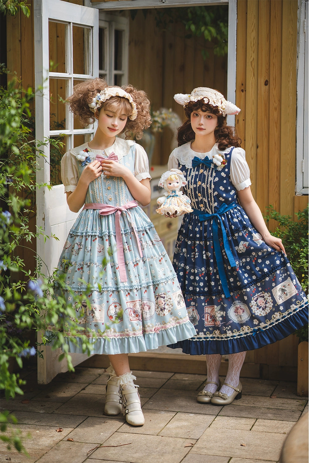 【予約販売】Sweetie Sheep プリントジャンパースカート