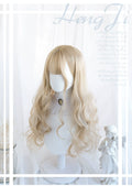 Lolita wig, blonde hair, long curls