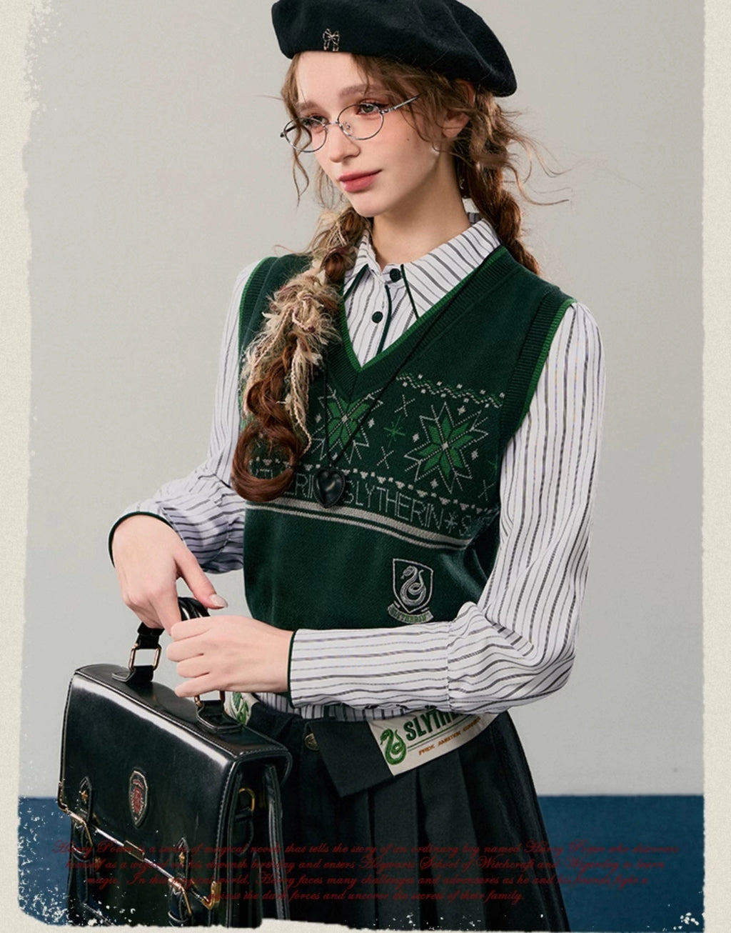 [Pre-order] Hogwarts School of Witchcraft and Wizardry Slim Stripe Shirt