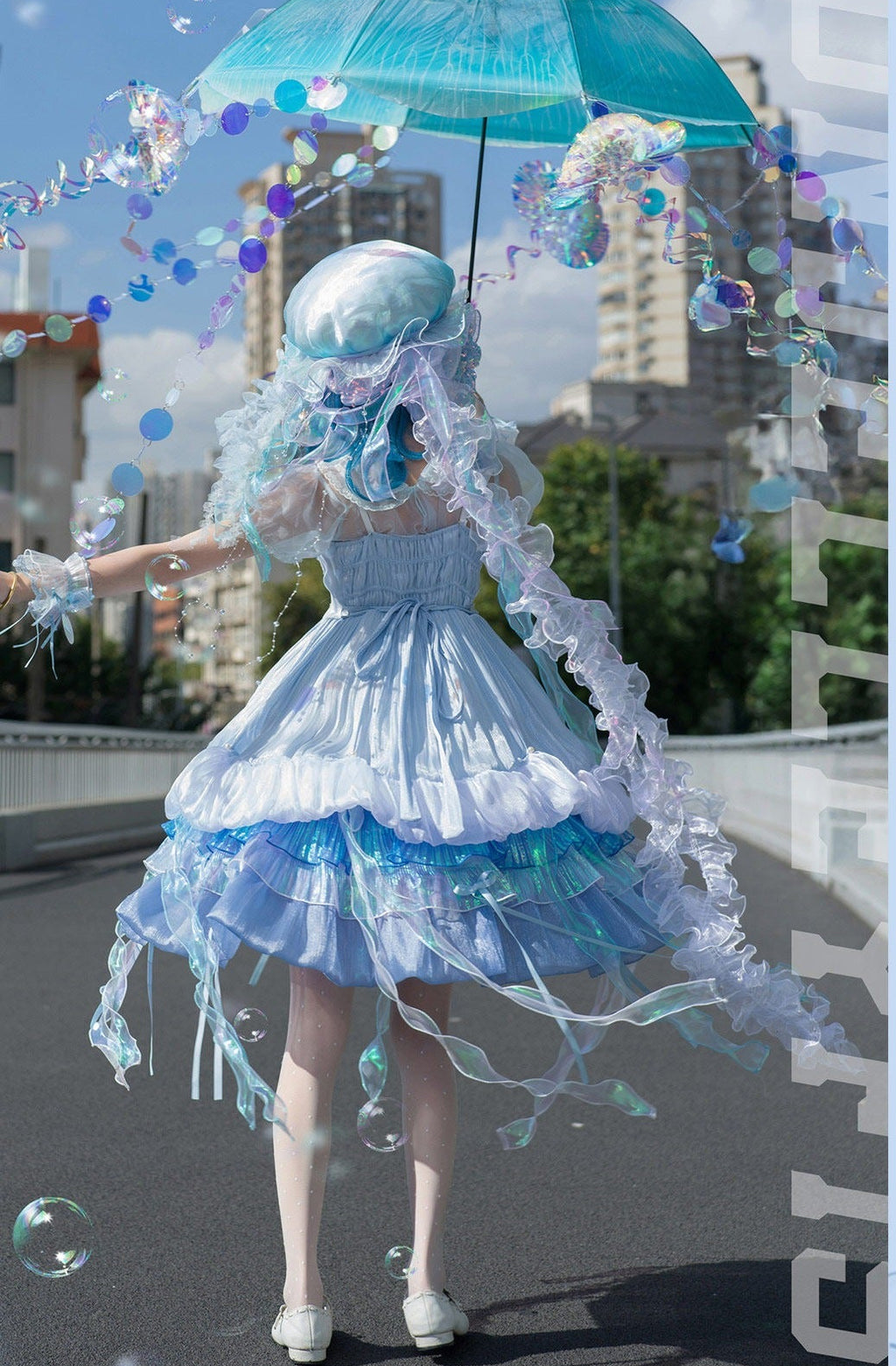 【受注予約7/30まで】琉璃海月 幻想ジャンパースカート