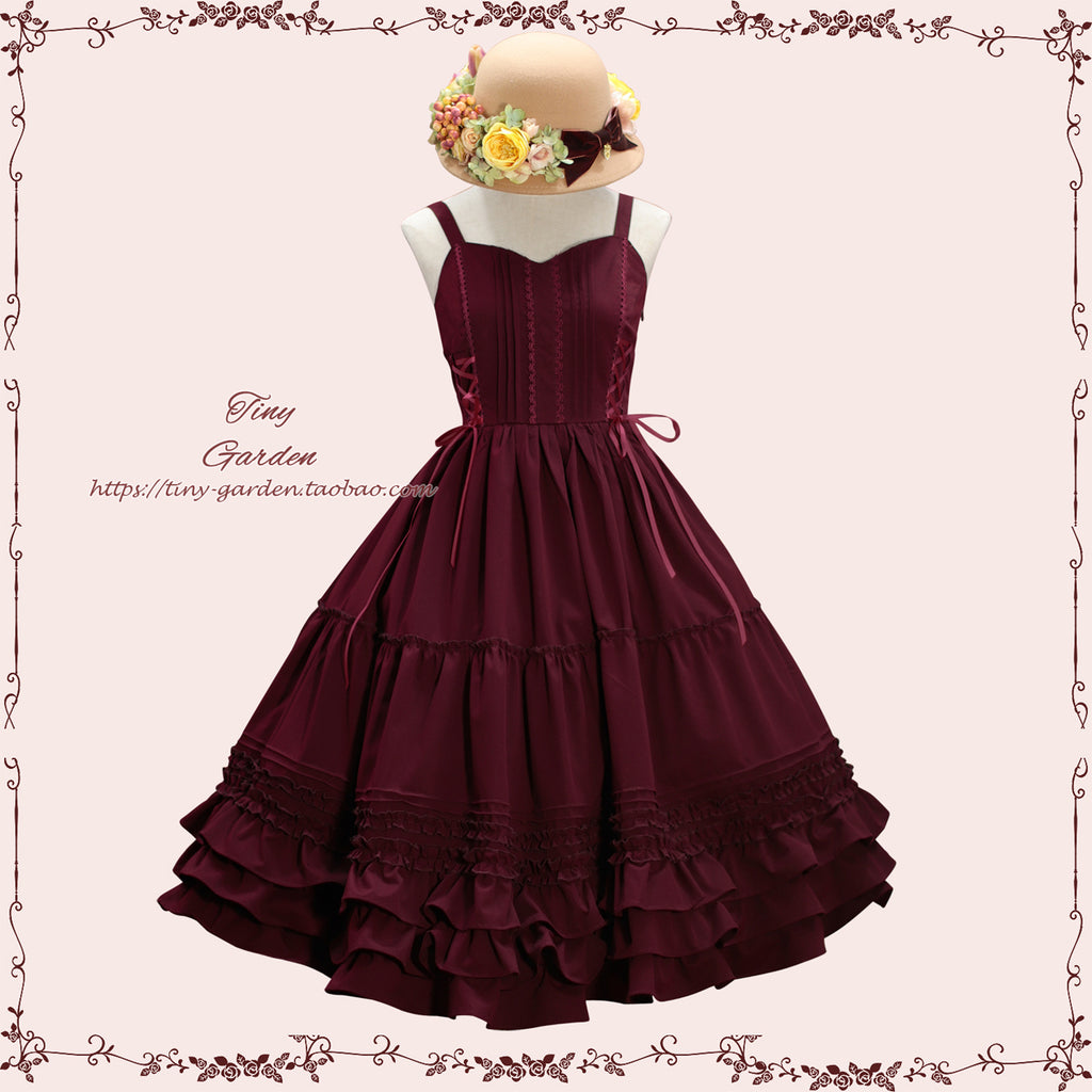 [Pre-order] Garden Dance elegant jumper skirt