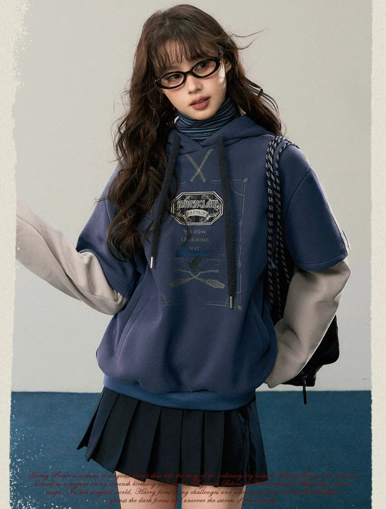 [Pre-order] Hogwarts School of Witchcraft and Wizardry Layered Hoodie Pullover