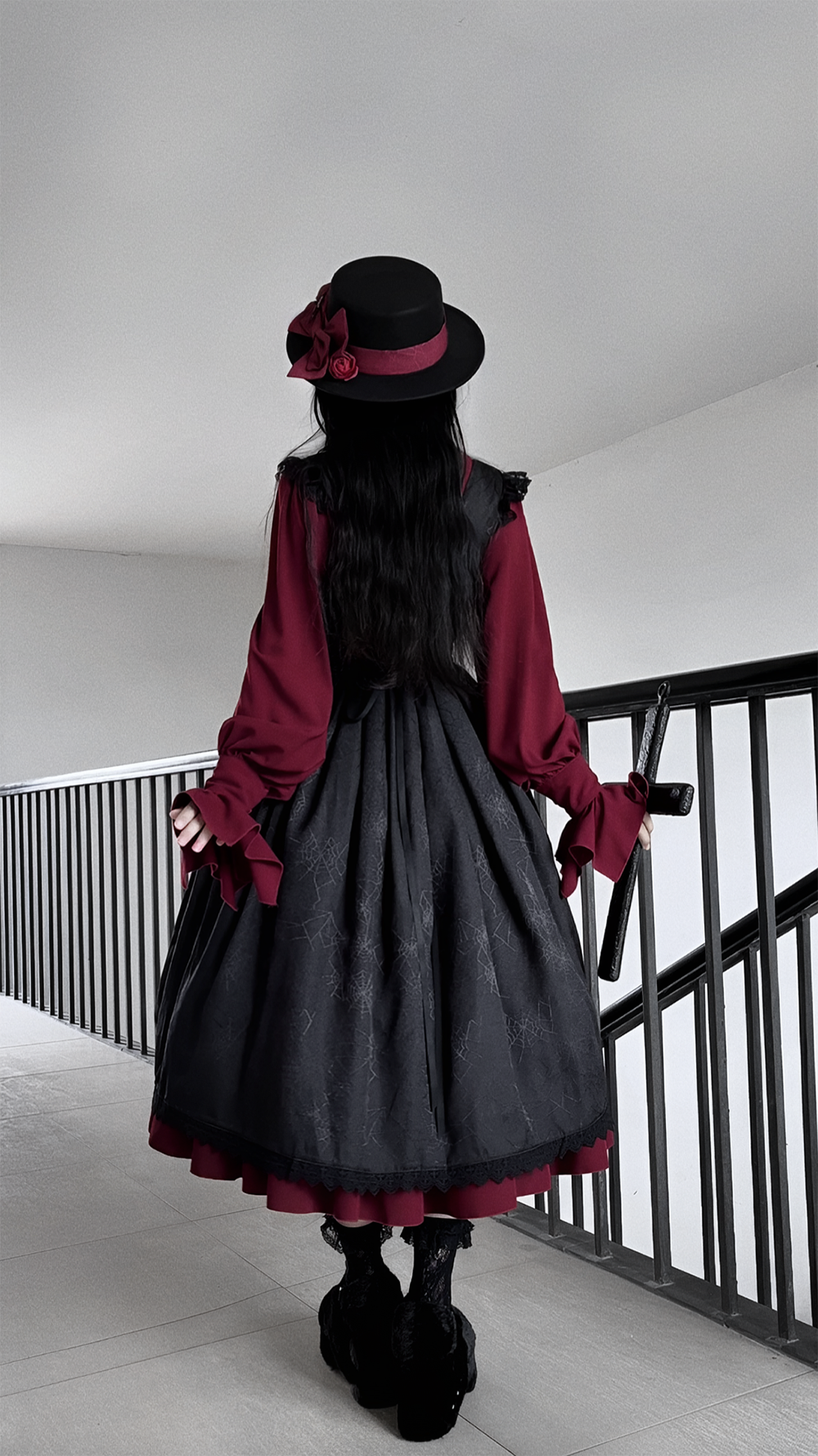 【受注予約1/18まで】Blood Night Lantern Master ジャガードジャンパースカート