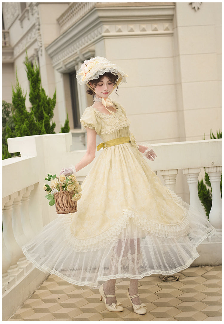 Wind Flower 草花プリントワンピース