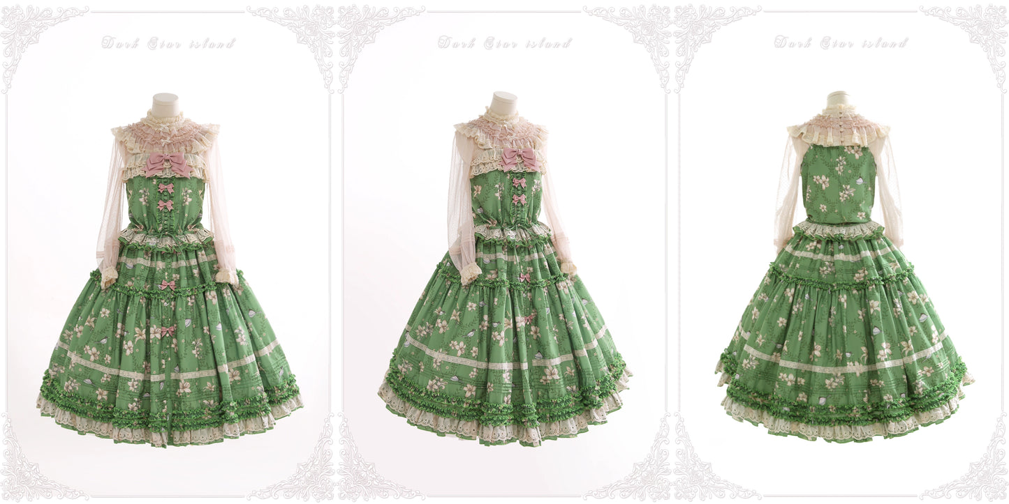 [Sale period ended] Lily and Wind classical print skirt and top